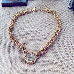 Anne Klein II Couture Anchor Choker Necklace Statement Piece